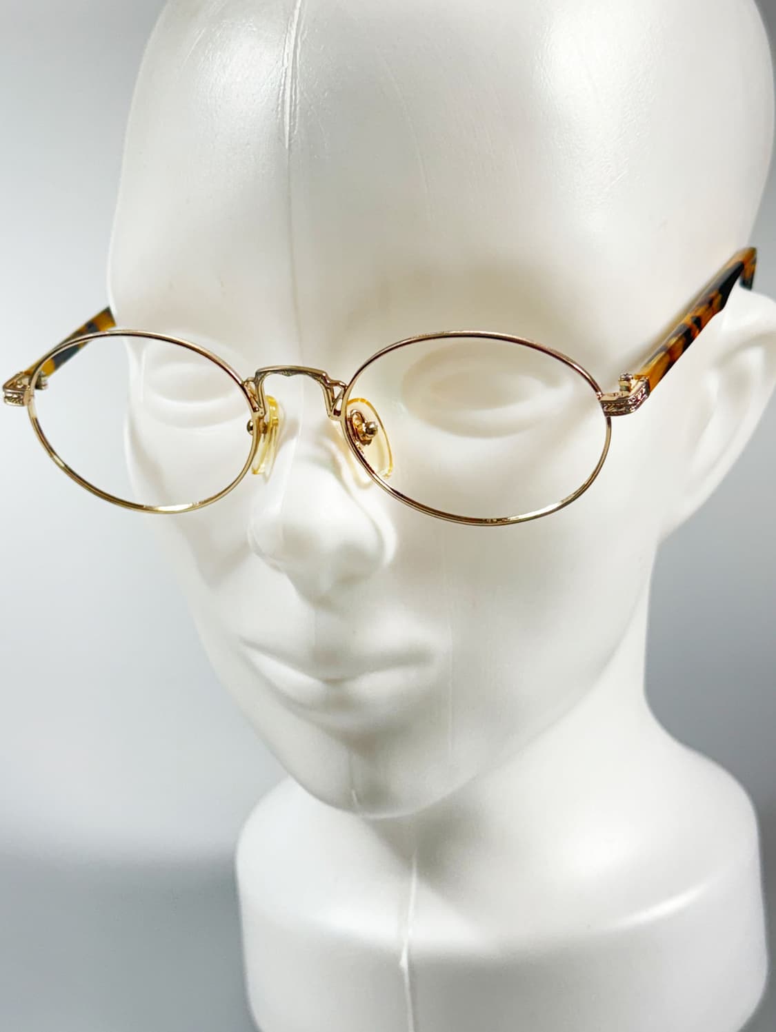 90s CECIL 골드 슬림 오벌 프레임 빈티지 안경 상품이미지8