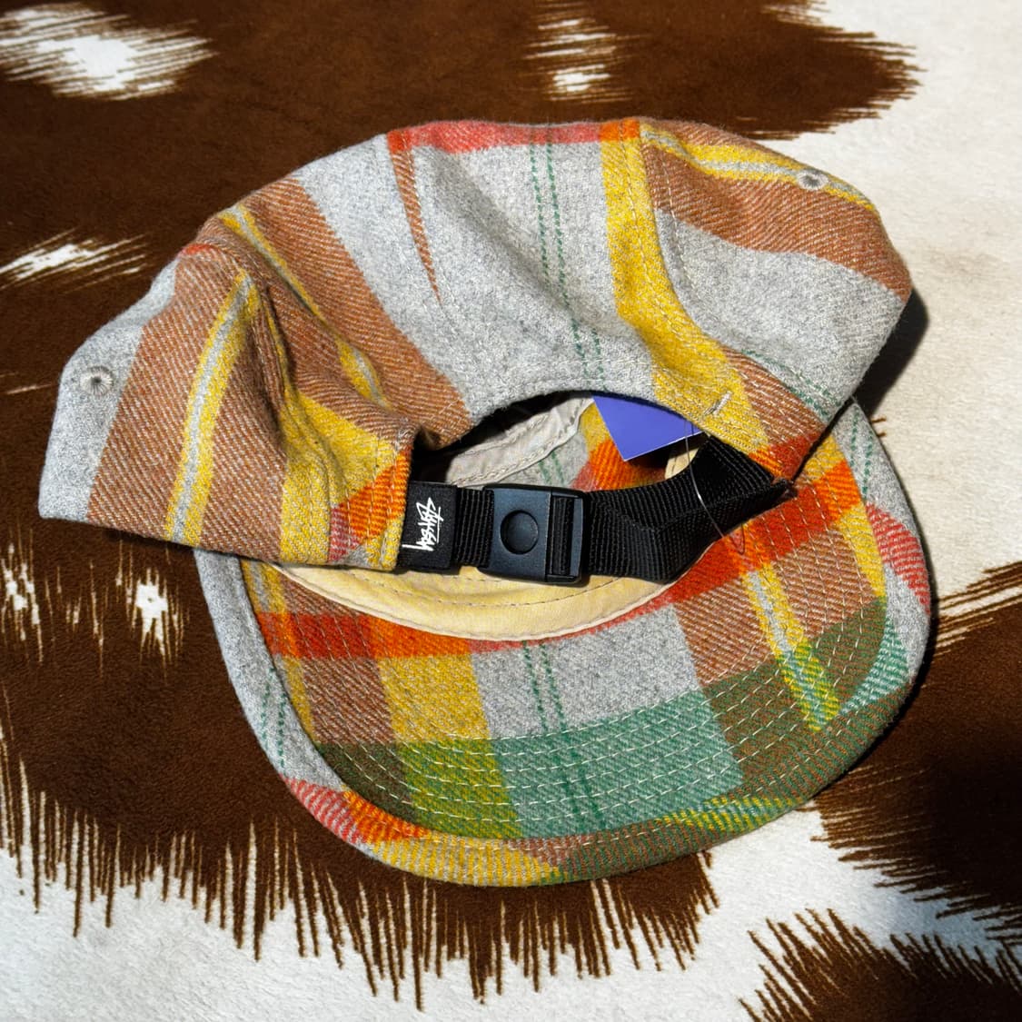 스투시 울 체크 캠프캡 (OS) 상품이미지5