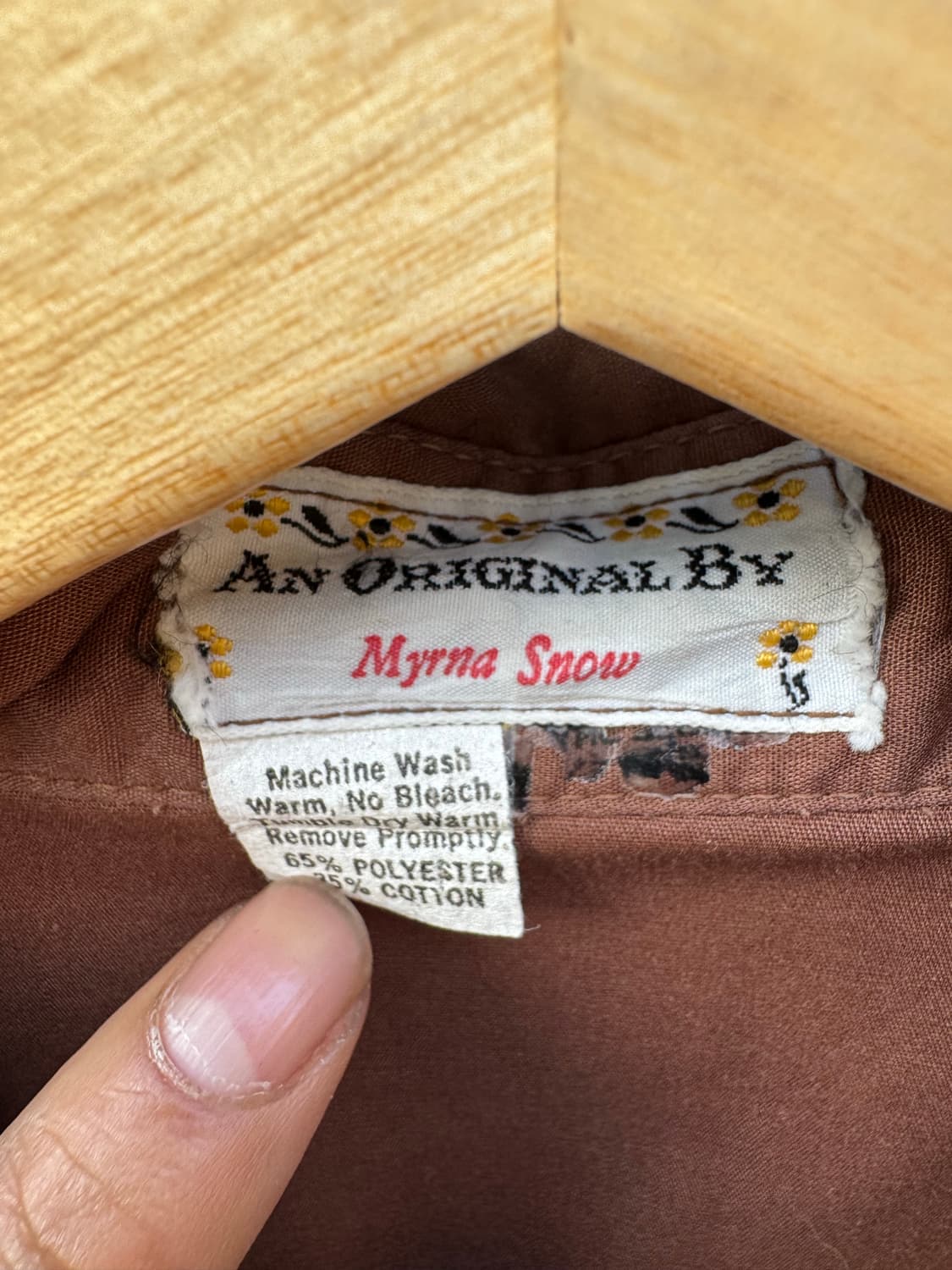 70s myrna snow 빈티지 자수 웨스턴 셔츠 상품이미지5