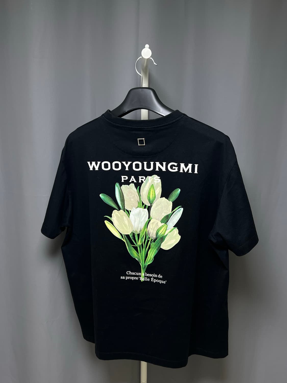 [정품] 우영미 플라워 반팔 블랙 50size 상품이미지1