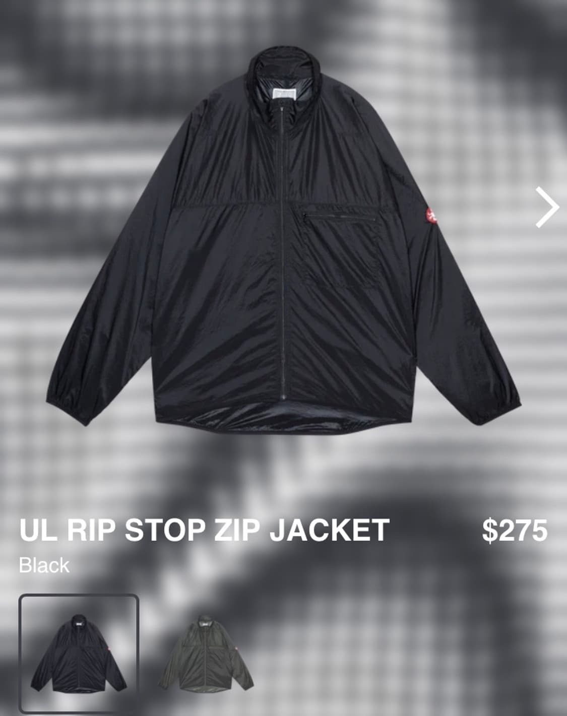 카브엠트 26ss 나일론 집 자켓 블랙 s 상품이미지1