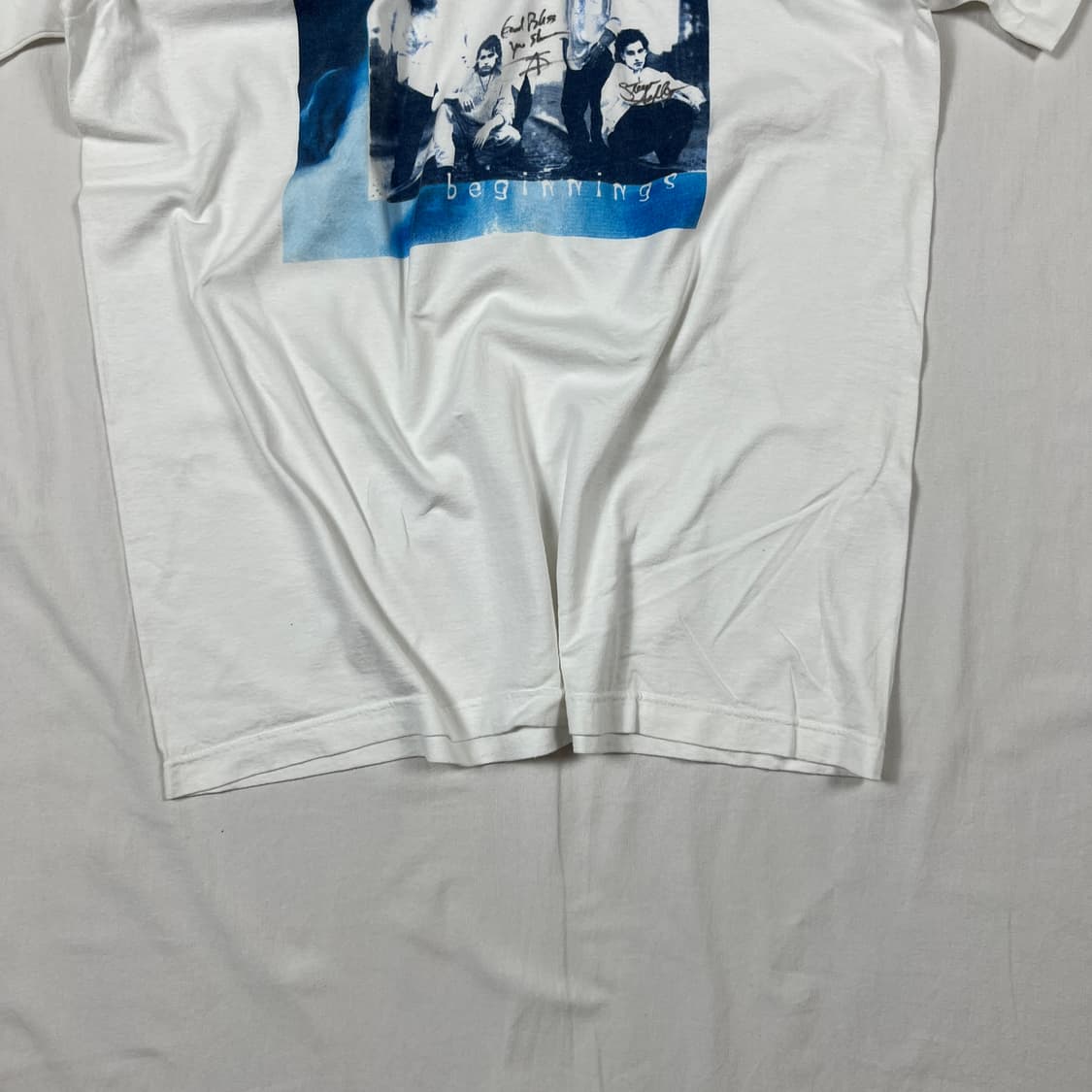 80’s-90‘s 누보 팝 nouveaux 밴드 사인 반팔티 상품이미지4