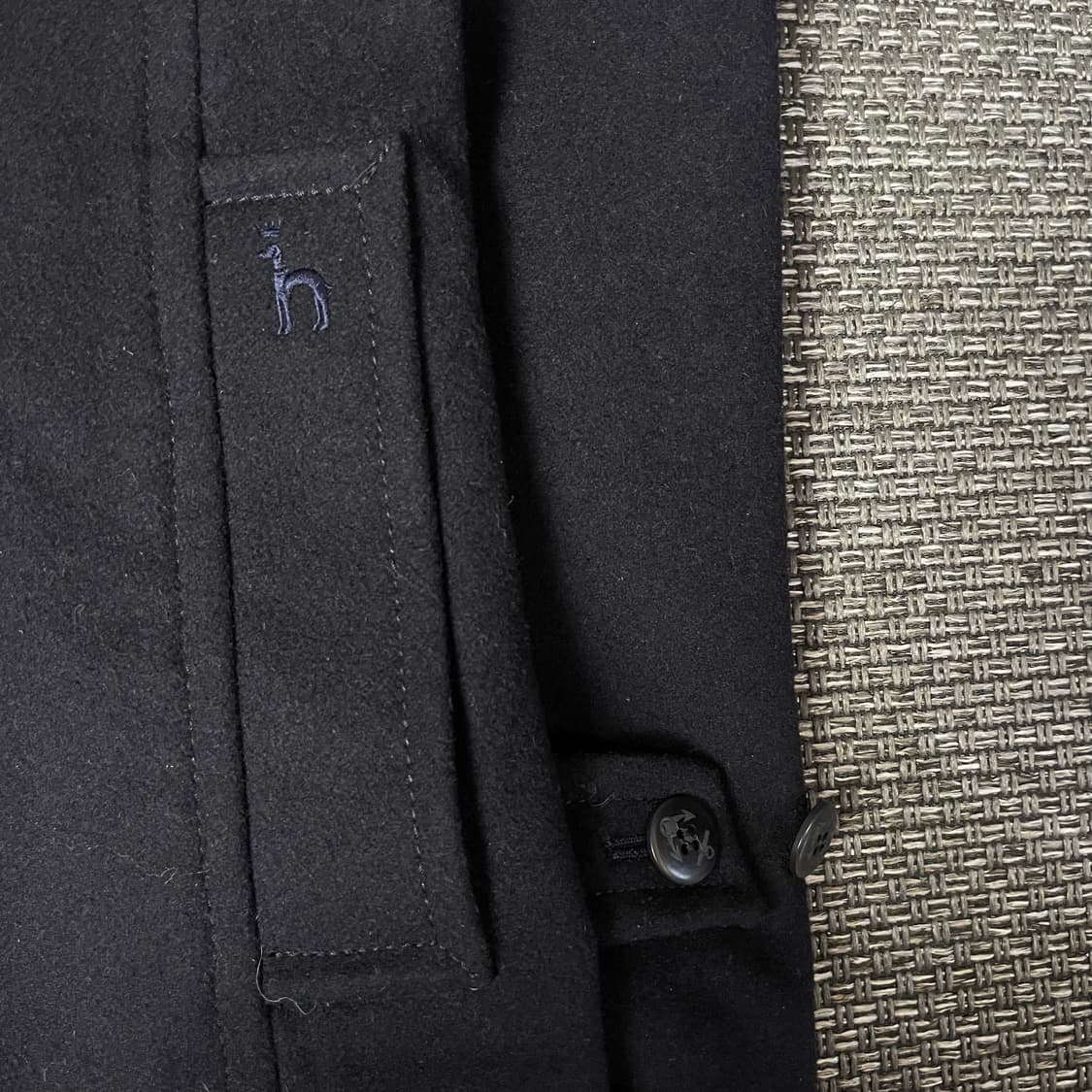 헤지스 앙고라 혼방 네이비 피코트 100 상품이미지5