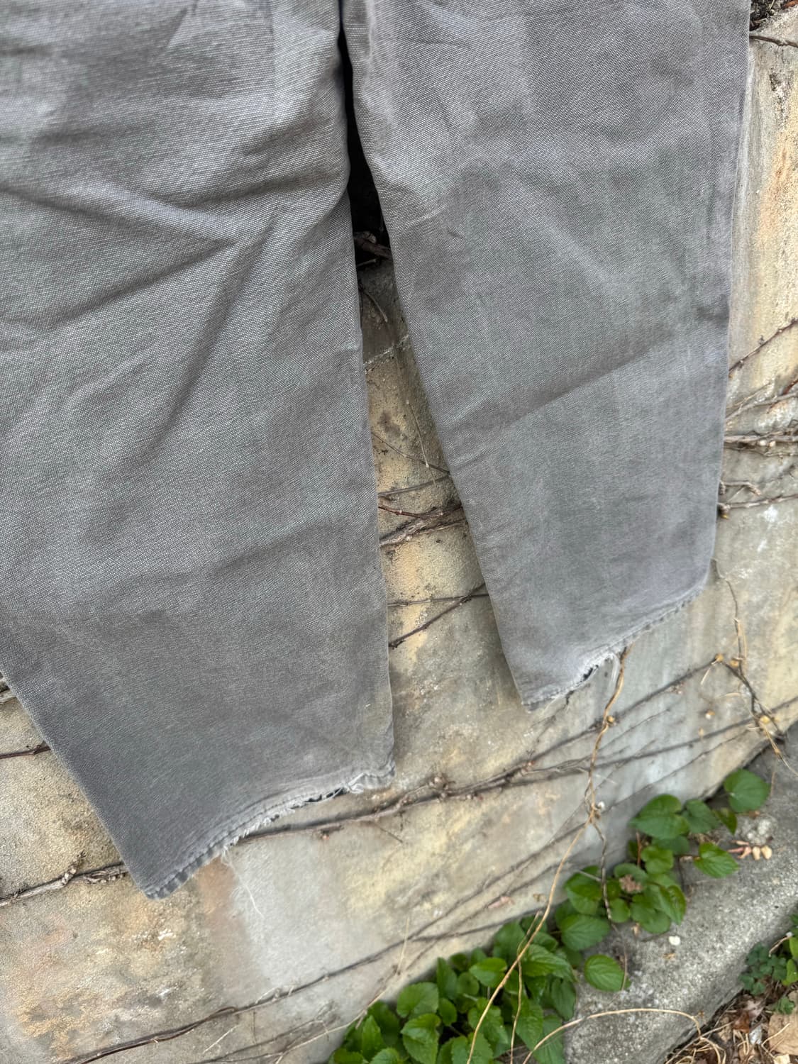 칼하트 빈티지 b111 gvl 하드페이딩 카펜터 싱글니 워크 팬츠 상품이미지6