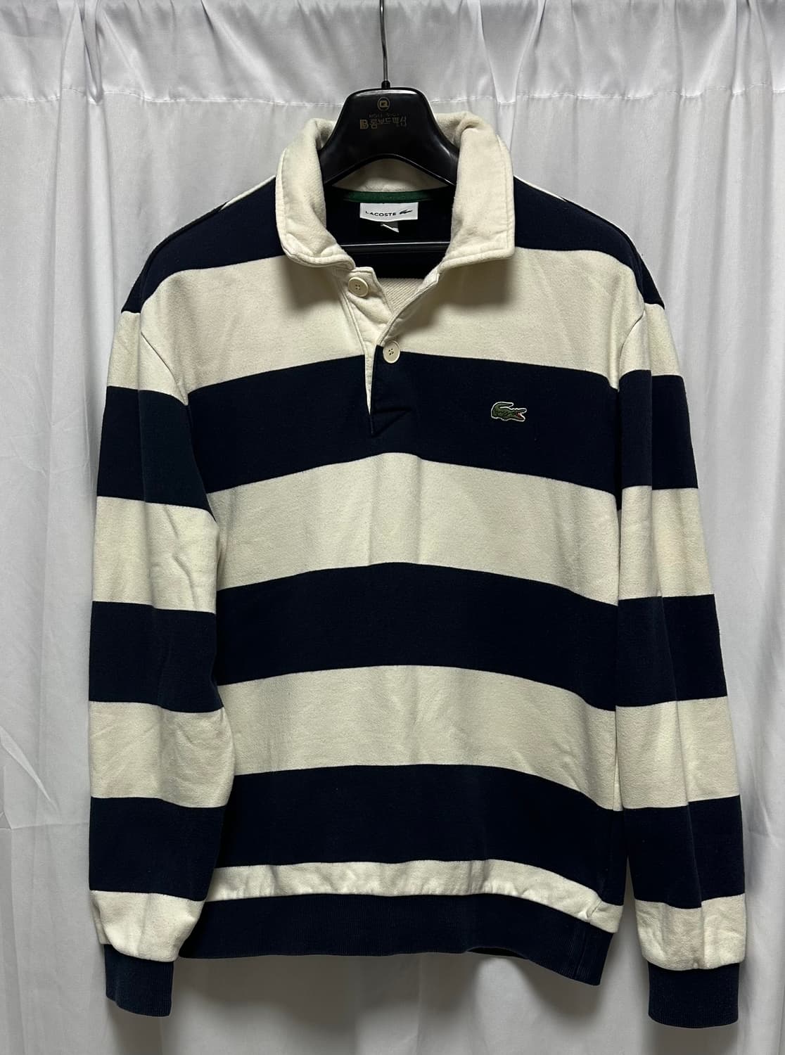 no.118 라코스테 스트라이프 럭비티셔츠 L 상품이미지2