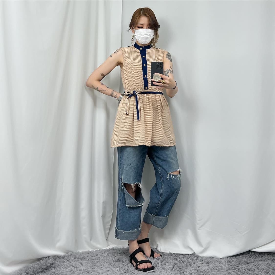 차이나카라 블라우스 상품이미지4