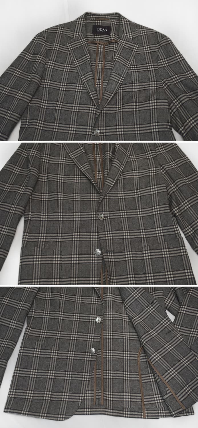 휴고 보스 마르조또 이태리 클래식 체크 수트 셋업 (48+50/100) 상품이미지5