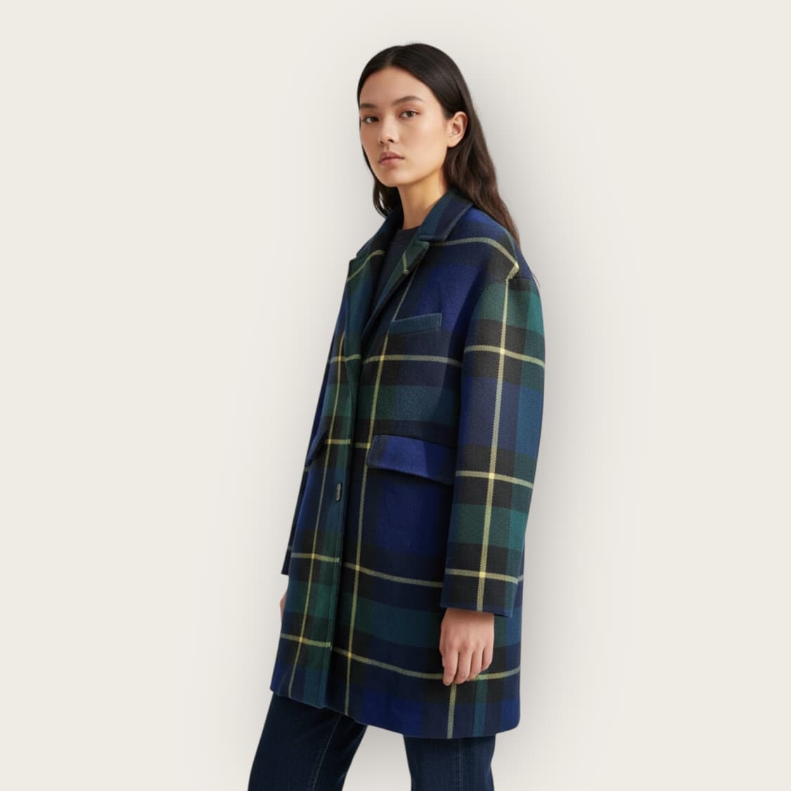12Y.44~55/ 버버리 블루 노바체크 코트 자켓 상품이미지1