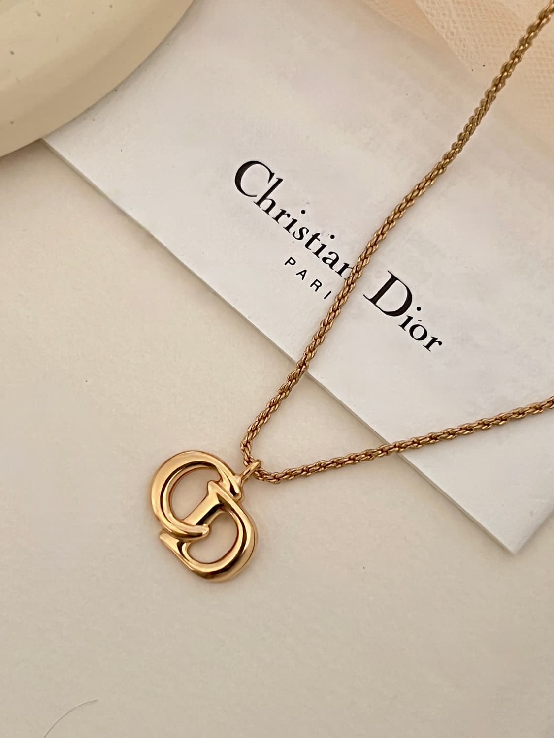 DIOR CD로고 빈티지 디올 목걸이 상품이미지8