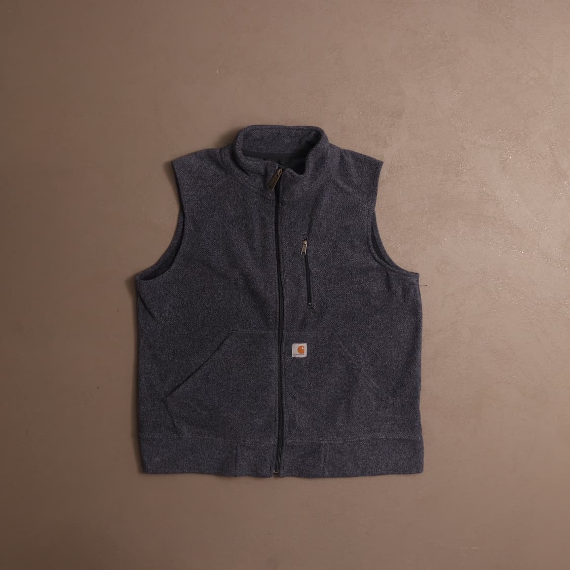 칼하트 로고 후리스 집업 조끼 A1327 상품이미지1