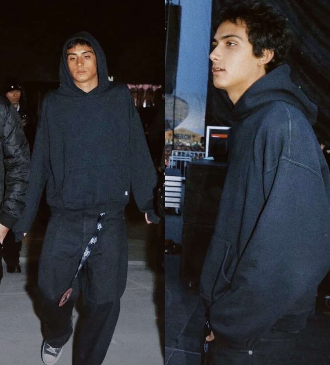 90s 빈티지 러셀 후드티 블랙 상품이미지1