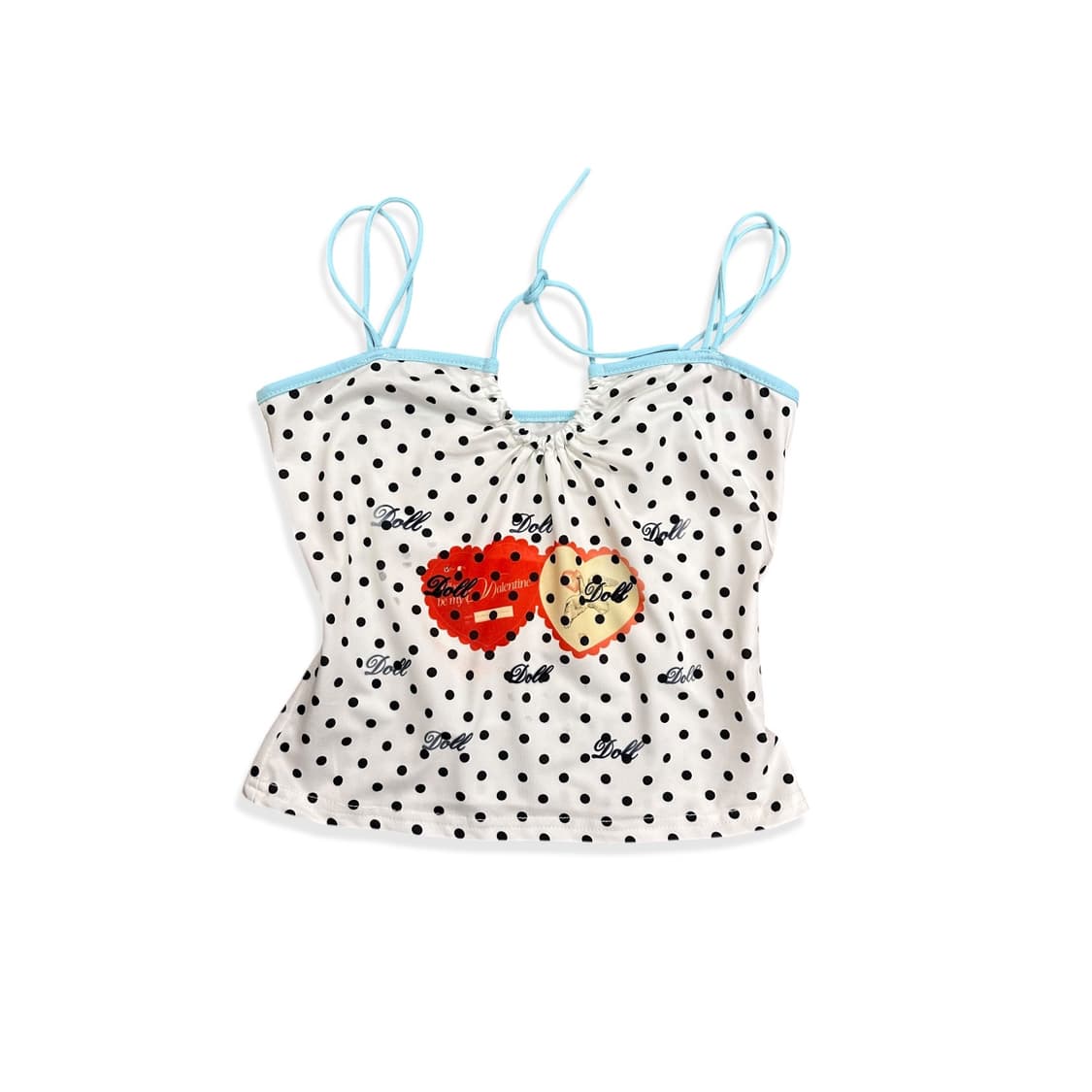 Polka Dot Doll Sleeveless Top 상품이미지1
