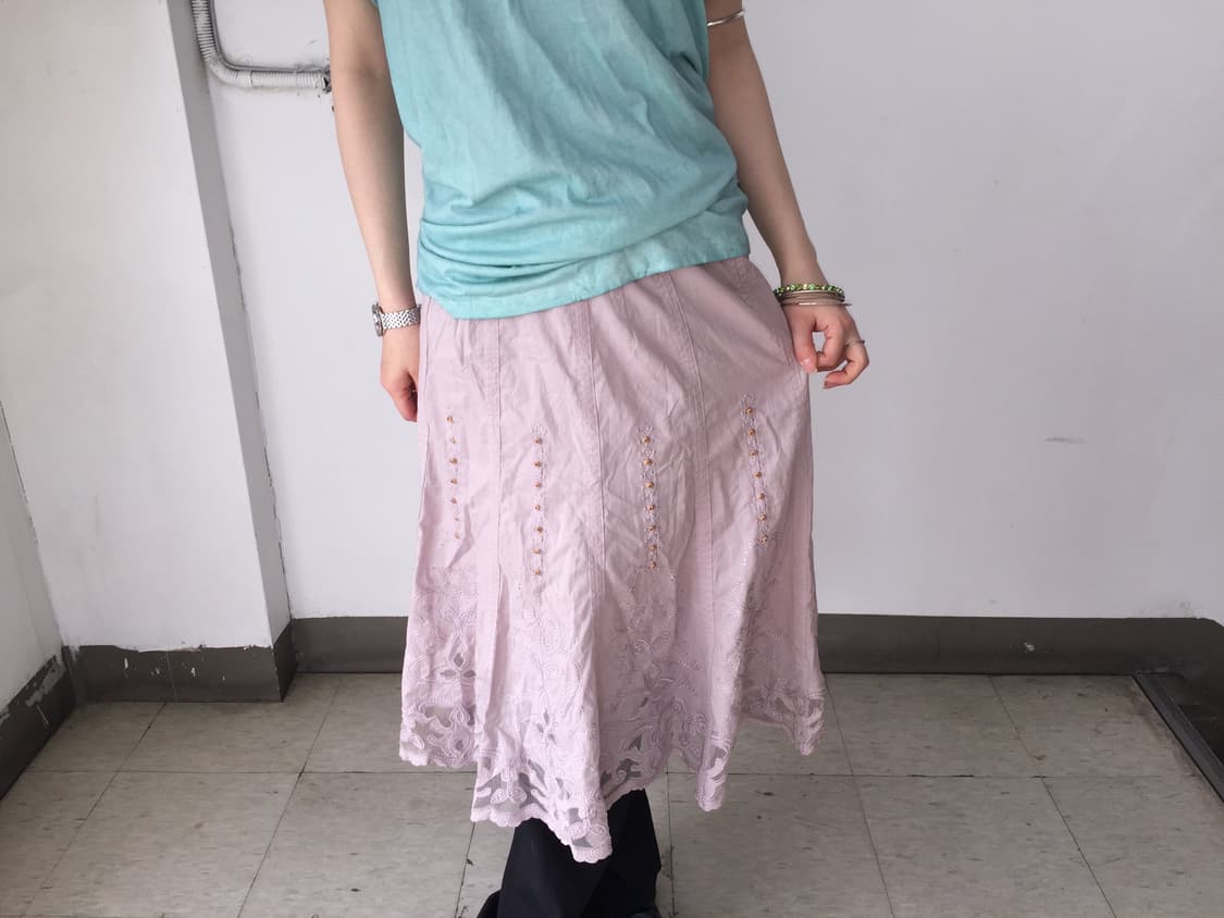 JPN vintage 라벤더 머메이드핏 페어리 스커트 상품이미지1