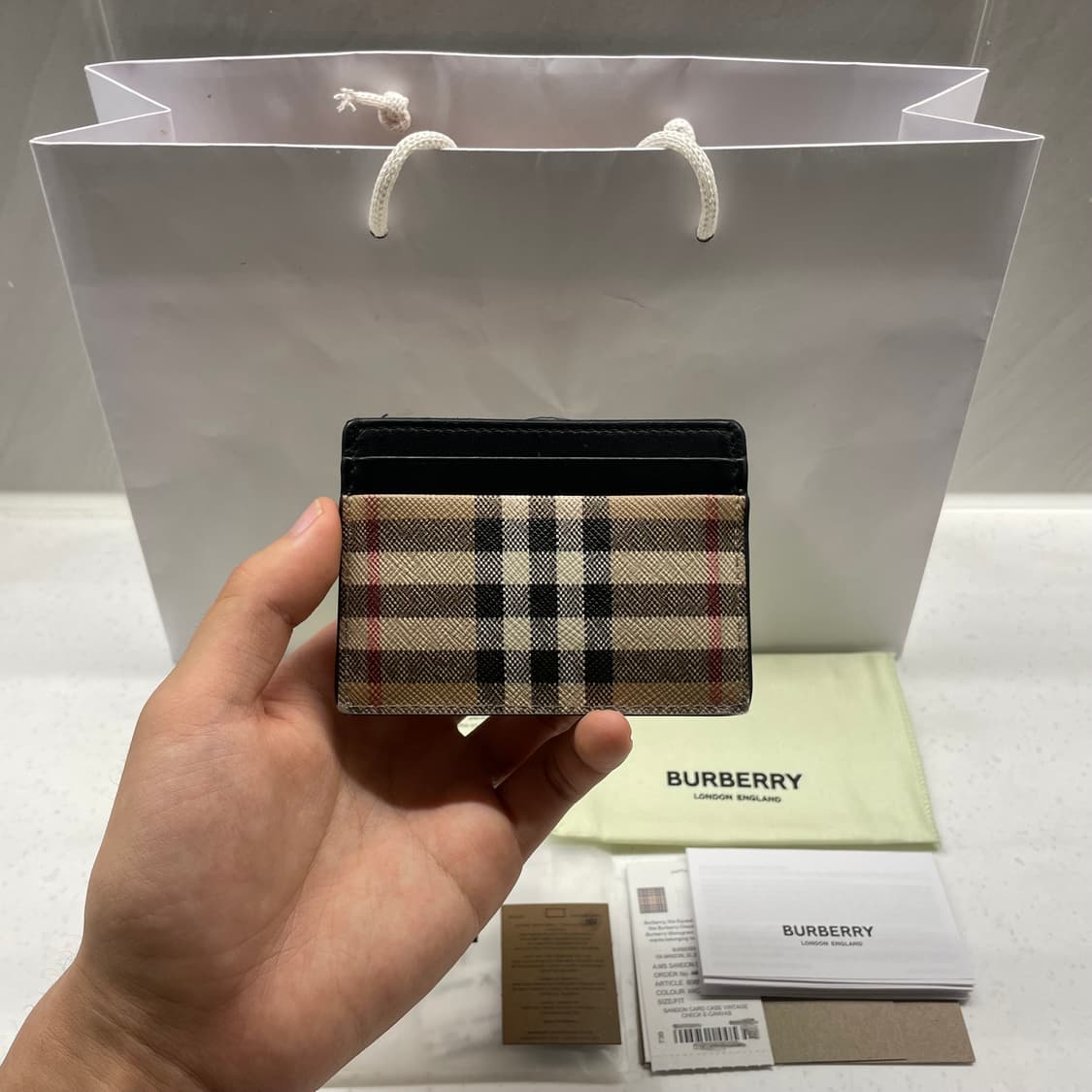 [정품] 버버리 체크 카드지갑 상품이미지3