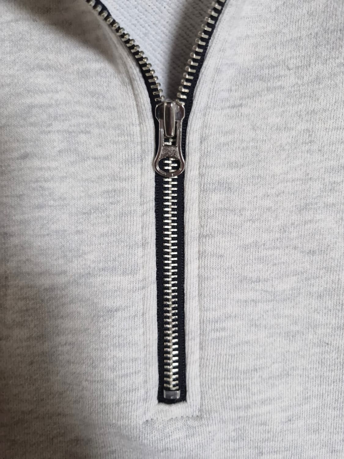 브라운브레스 반지퍼 오버핏 맨투맨 멜란지그레이 L 상품이미지3