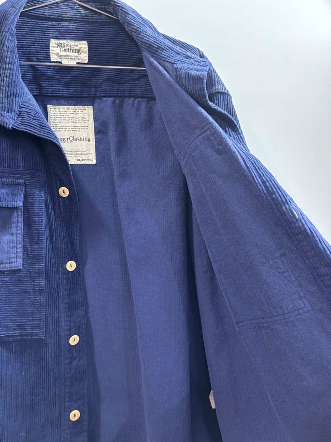 (XL) 네이머클로딩 네이비 코듀로이 셔츠  5.9 상품이미지7
