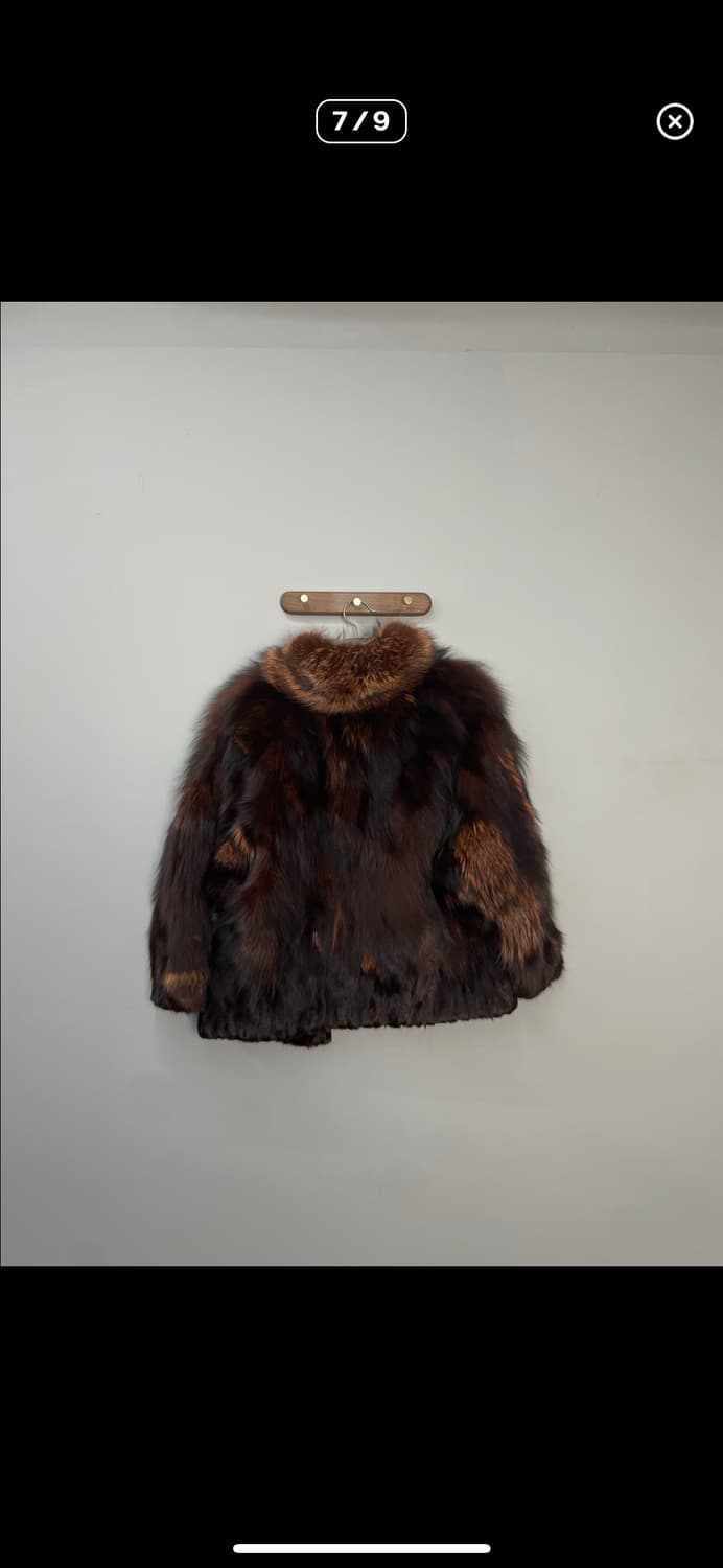 사가폭스 혼합 브라운 퍼 자켓 A3442 상품이미지6