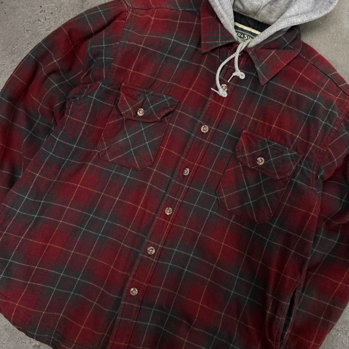 필드 앤 스트림 체크 셔츠 후드집업[1506] 상품이미지5