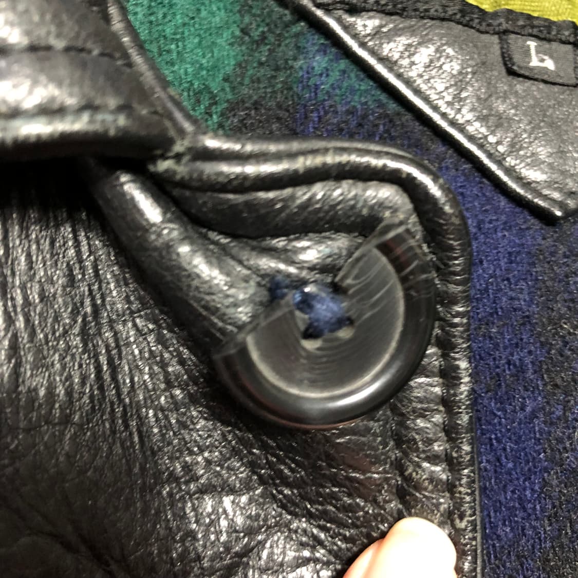 재패니즈 빈티지 카우하이드 레더 코트  상품이미지5