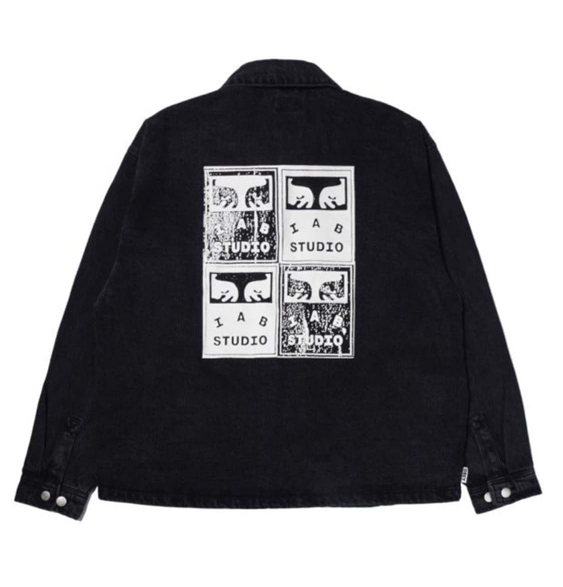 아이앱 스튜디오 x 오베이 페인터스 셔츠 자켓 더스티 블랙 L 상품이미지2