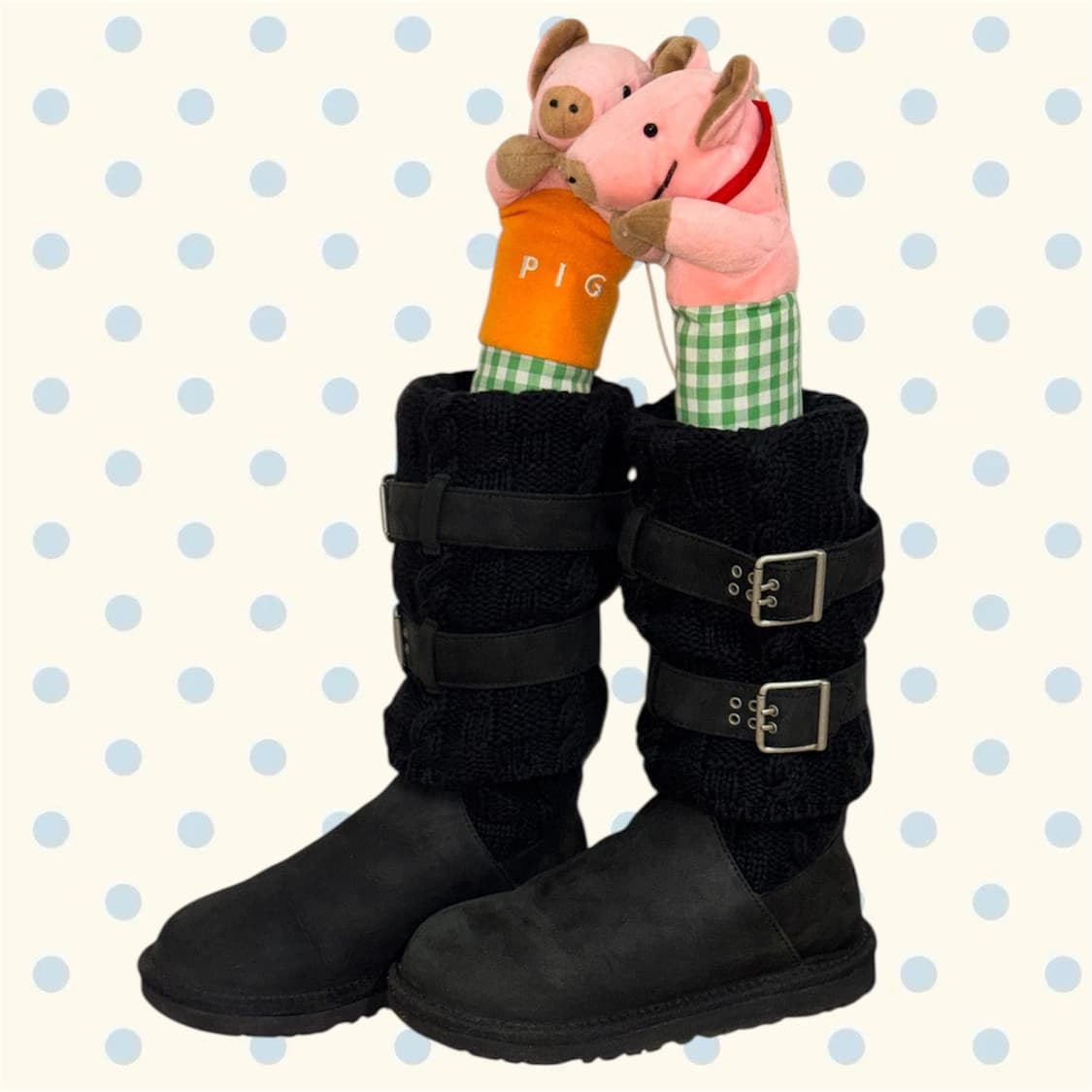 UGG사의 니트 버클 부츠 BK (220) 상품이미지4