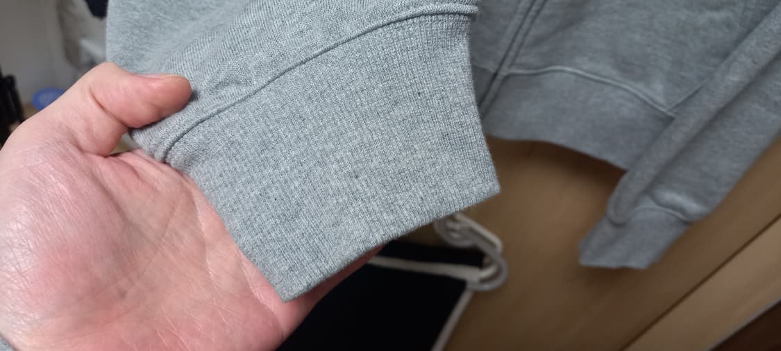 무신사 스탠다드 후드집업 짧은길이 그레이 2XL 상품이미지3