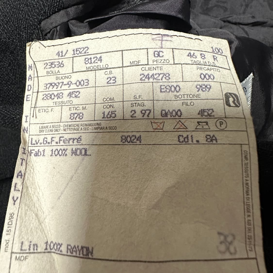 GIANFRANCO FERRE italy made doublejacket 상품이미지4