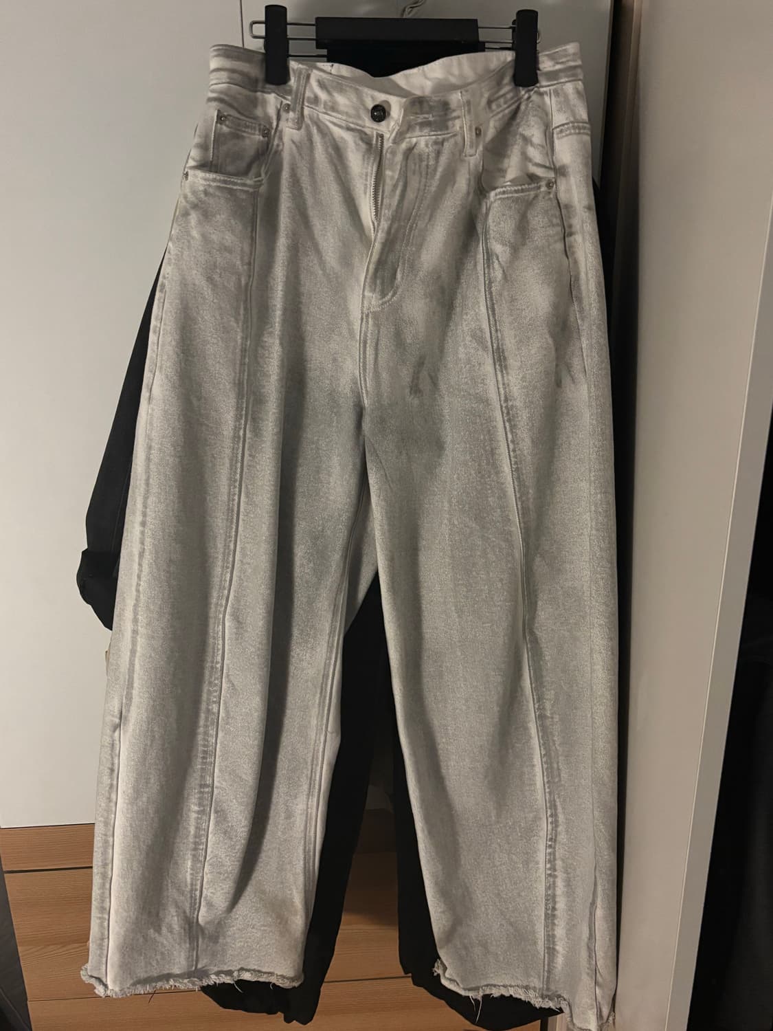 OY RAW HEM STITCHED WIDE VOLUME PANTS -  상품이미지2