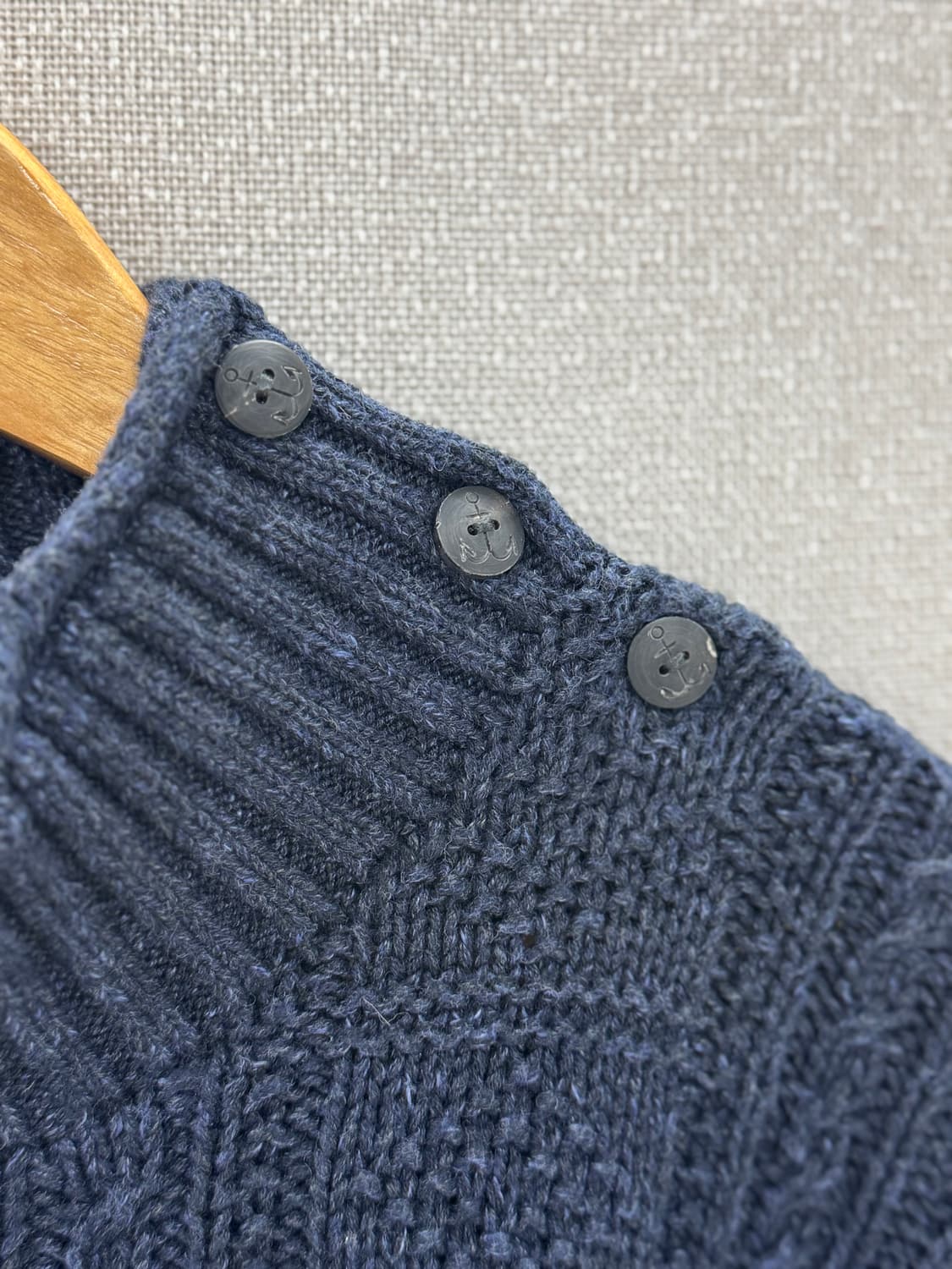 더블알엘 아란니트코튼모크넥 스웨터 / L 상품이미지2