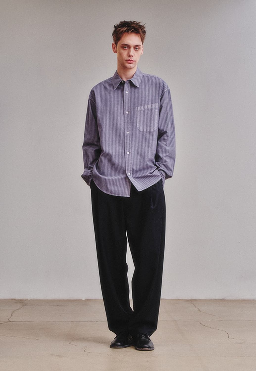 art if acts Pigment Dyed Stripe Shirt 상품이미지2