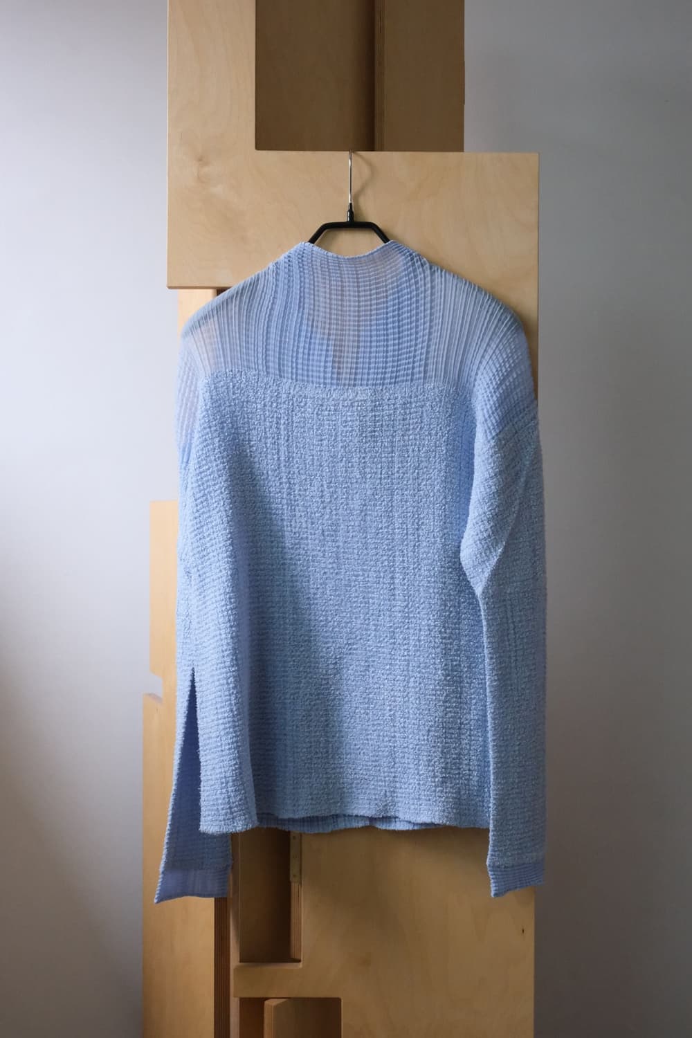 Pleated Panel Bouclé Cardigan 상품이미지2