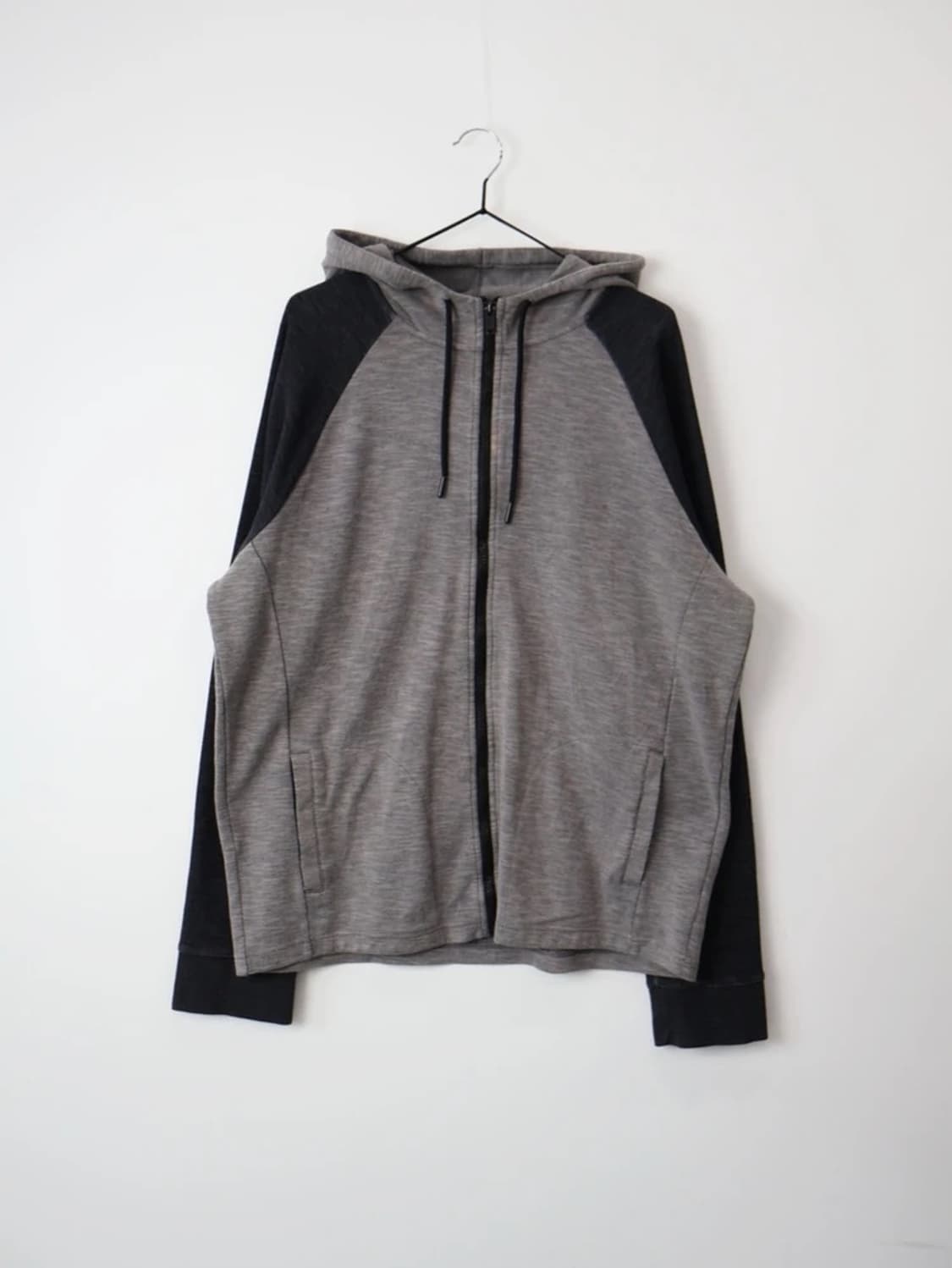 HAWK Raglan Zip Hoodie Gray Black 상품이미지2