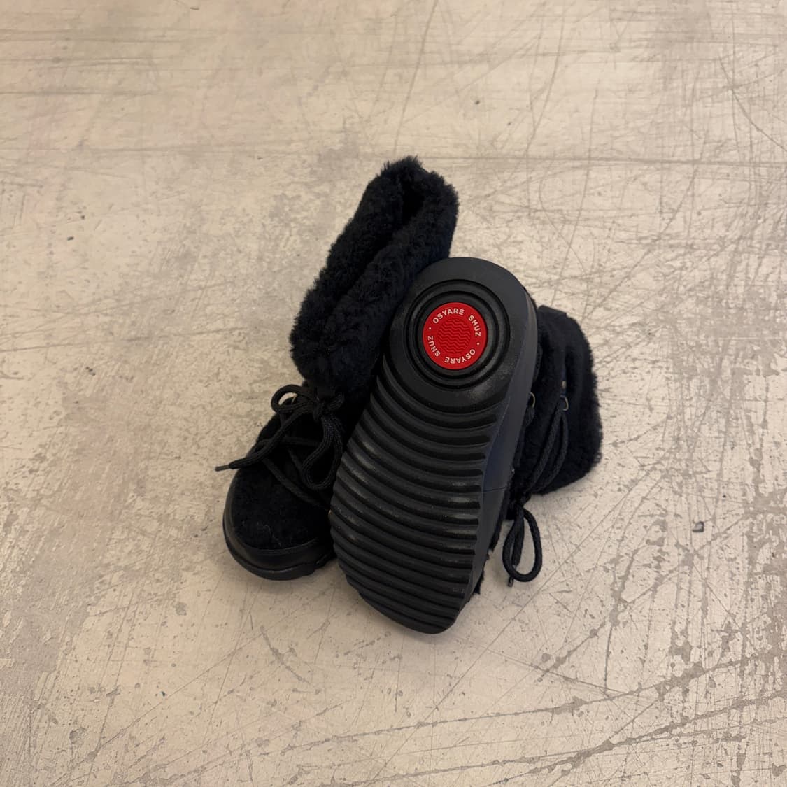 빈티지 양털 우먼 워커 블랙 U774 상품이미지3