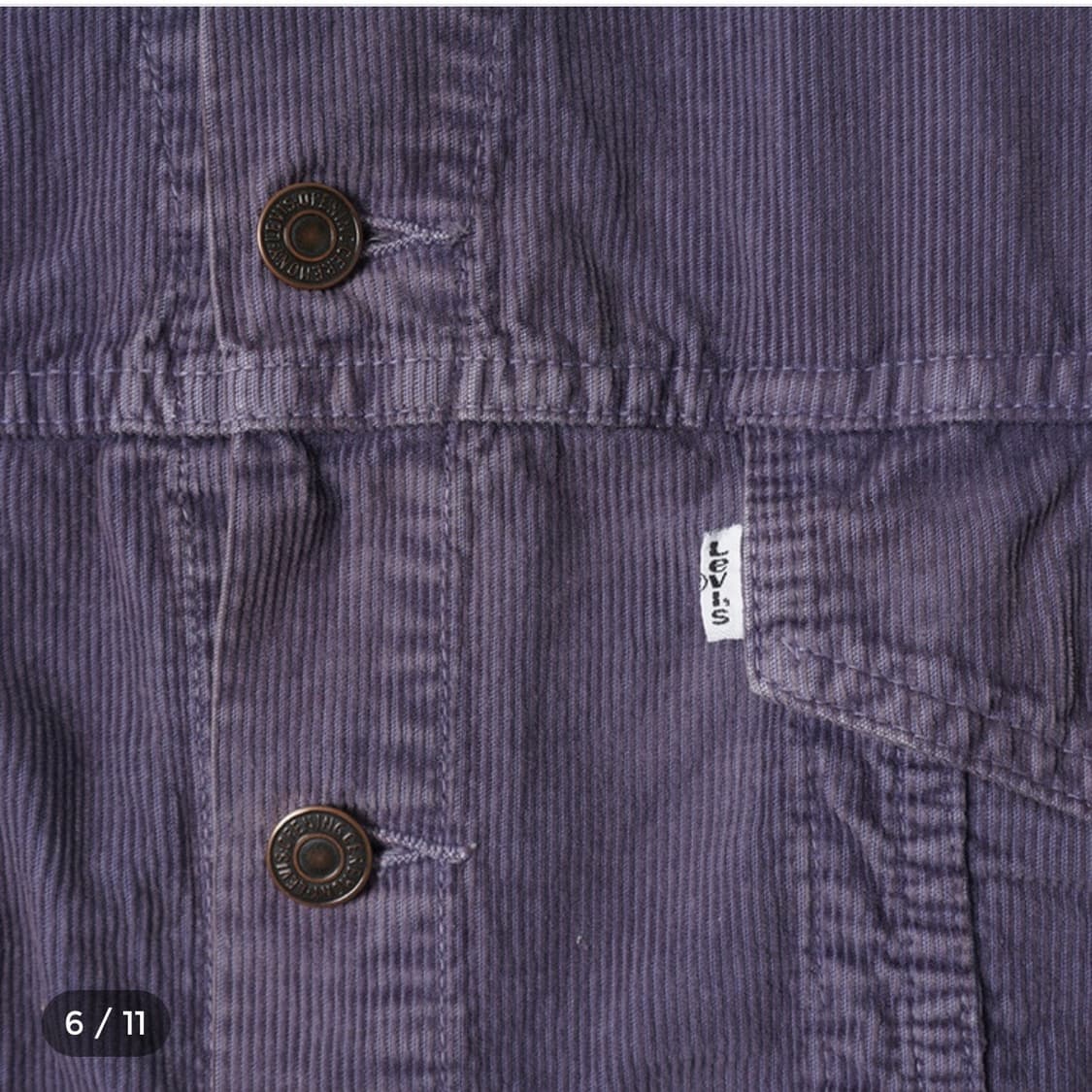 리바이스 70505 워시드 코듀로이 트러커자켓 상품이미지4