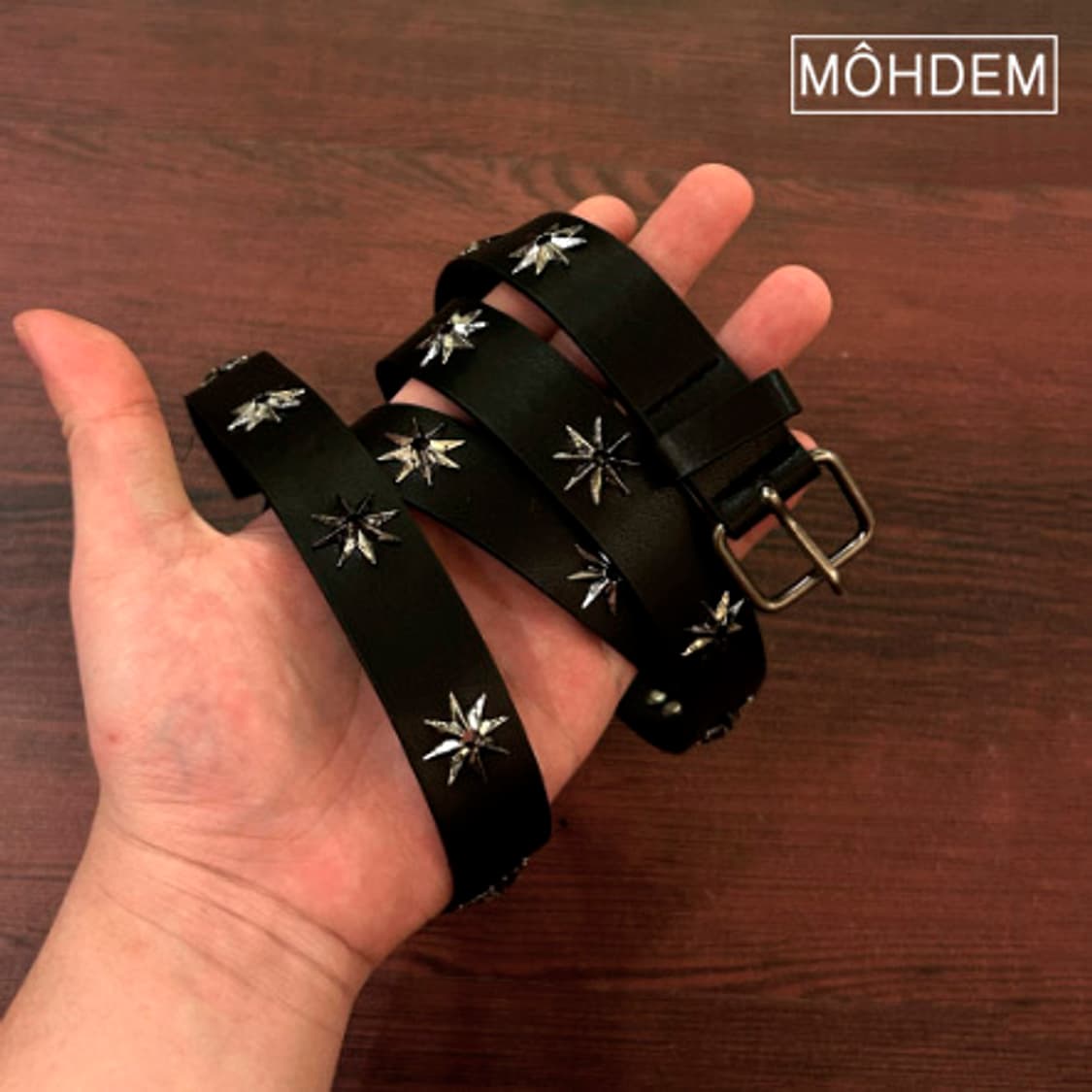 [Unisex] 스타 스터드 빈티지 롱 벨트 상품이미지2