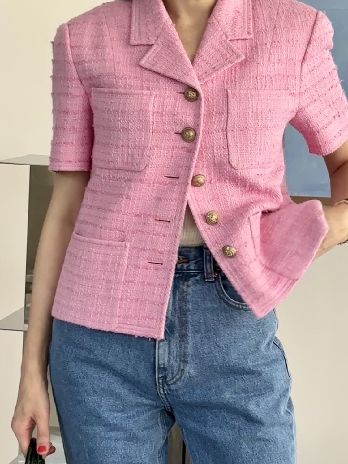 쎄모먼 cemoment 미뇽 트위드 자켓 상품이미지1