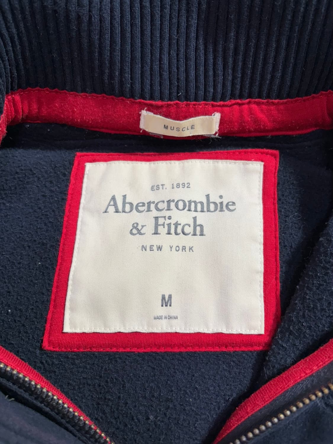 아베크롬비 네이비 누빔 후드 자켓  상품이미지5