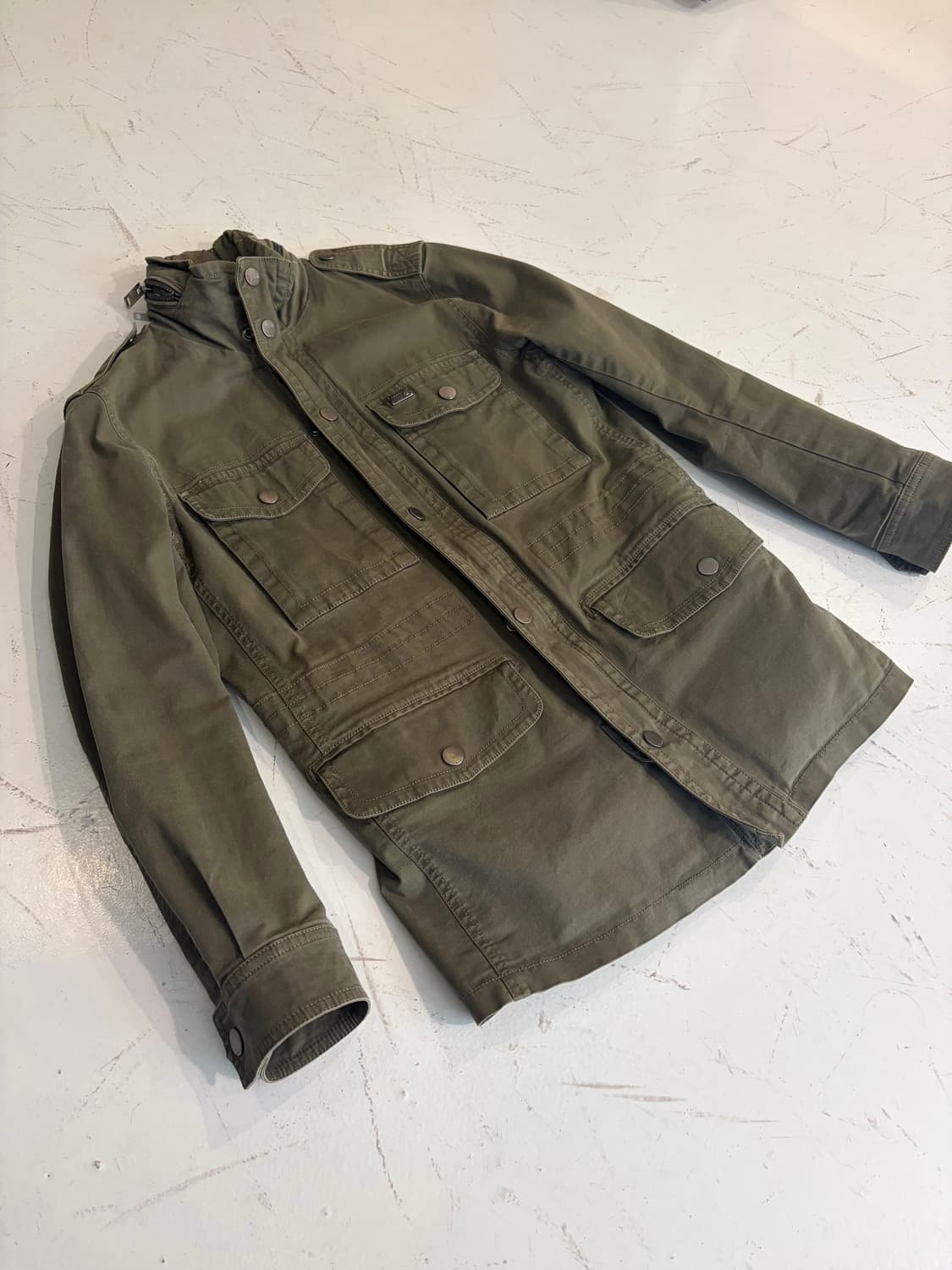 Diesel 카키 밀리터리 필드 자켓 상품이미지4