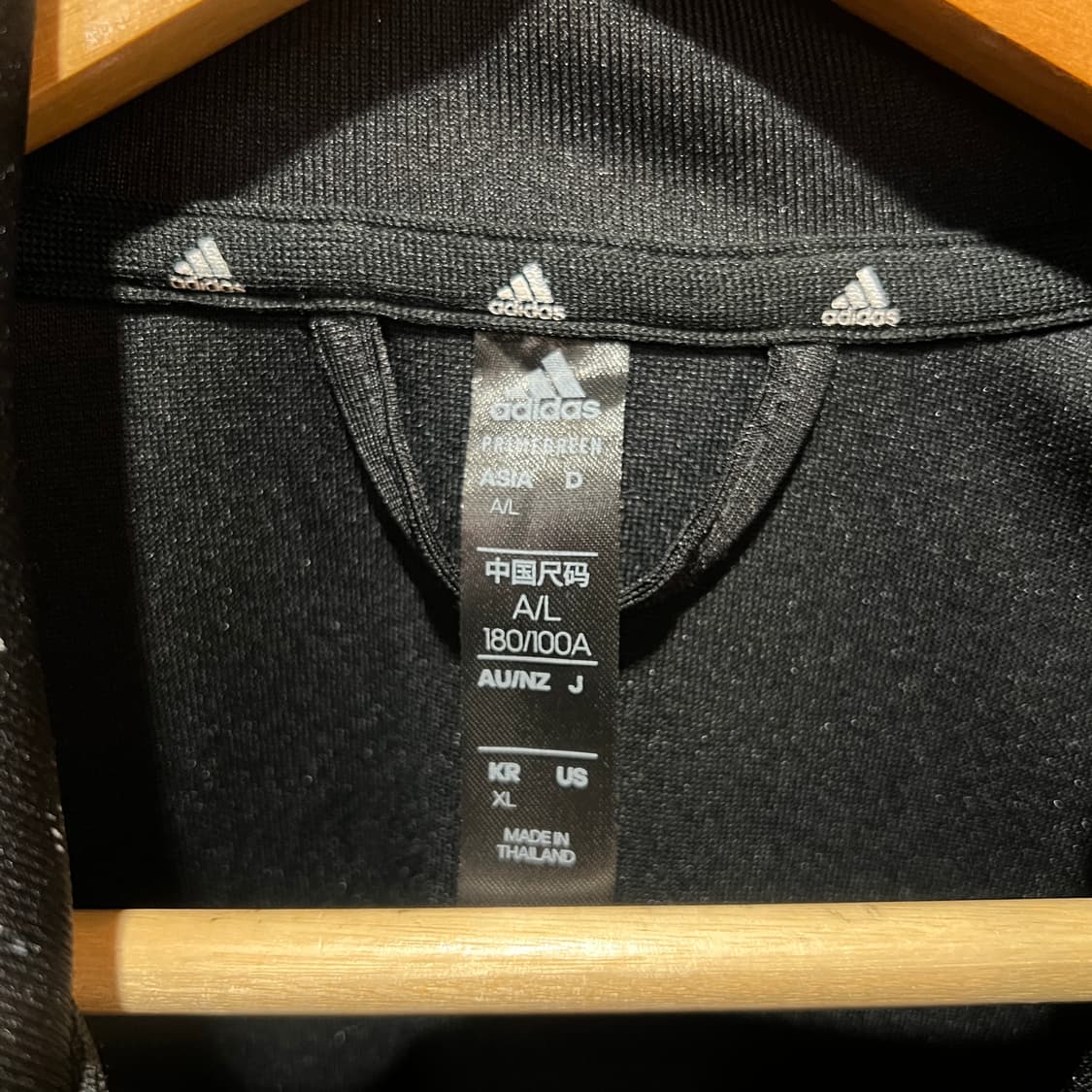 아다다스 삼선 져지 블랙 상품이미지3