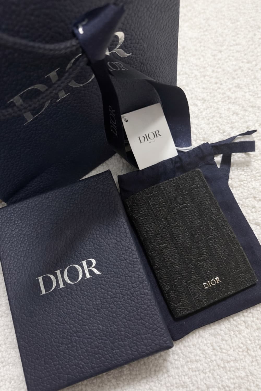 디올 오블리크 오거나이저 카드지갑 블랙 백화점 풀구성 상품이미지1