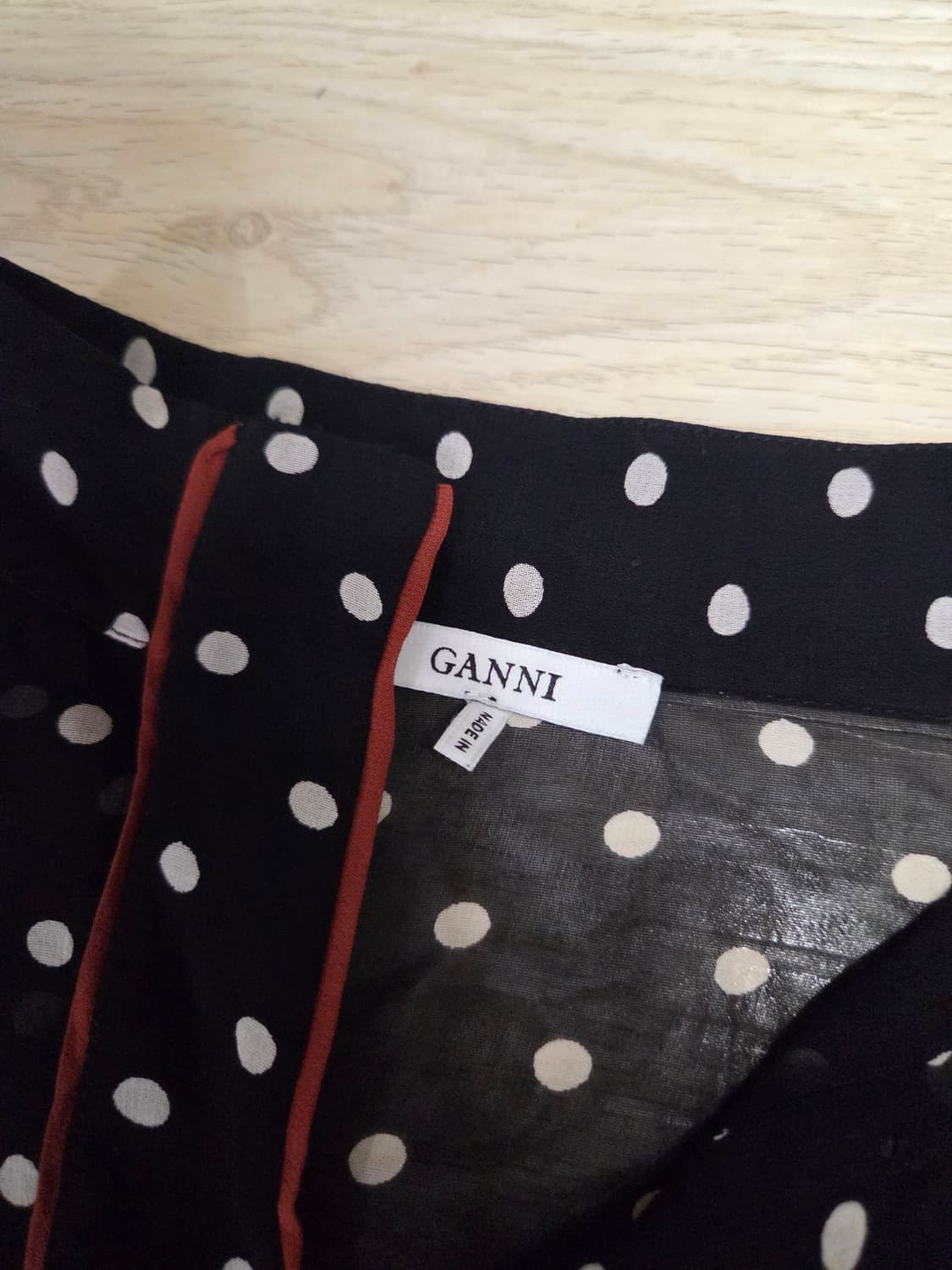 GANNI 도트 블라우스 34사이즈(S~M) 상품이미지3