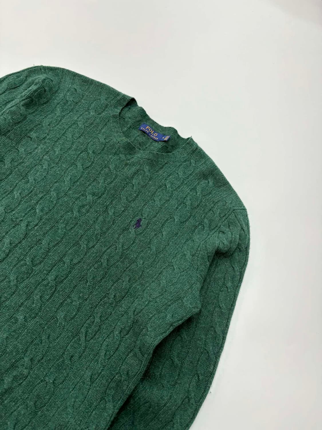 [M] 폴로 랄프로렌 울 캐시미어 케이블 니트 스웨터 상품이미지5