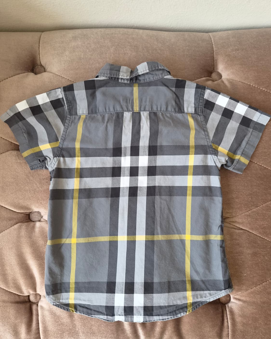 버버리 키즈 체크반팔셔츠 4Y사이즈 상품이미지3