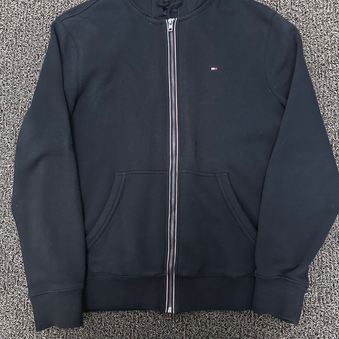 타미힐피거 기모 후드집업 블랙 M 상품이미지3