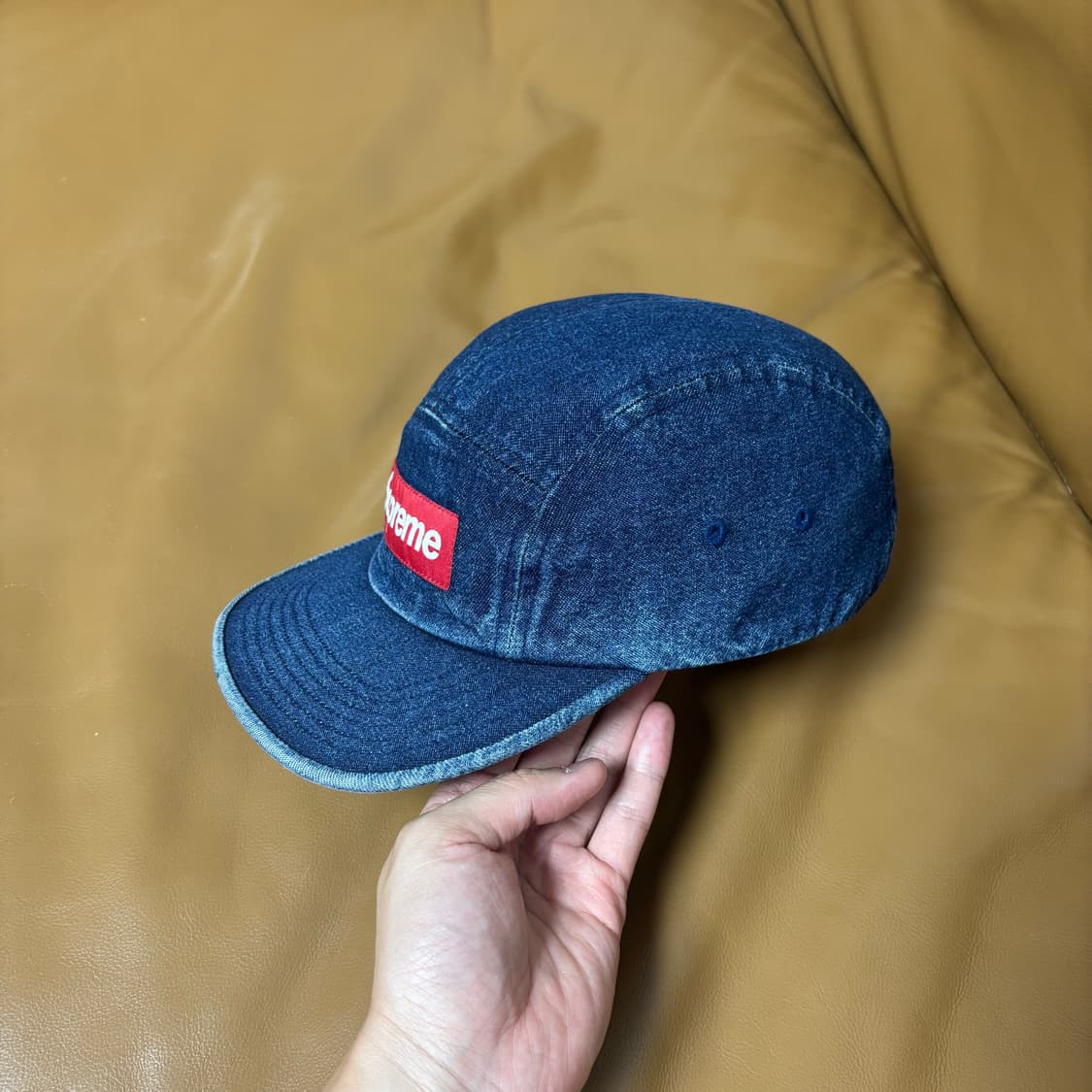 Supreme 슈프림 워시드 데님 캠프캡 모자 (Washed Denim) 상품이미지4