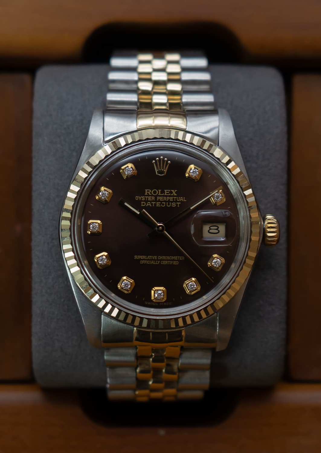 롤렉스 데이저스트 16013 텐포인트 다이아 초코 시계 상품이미지1