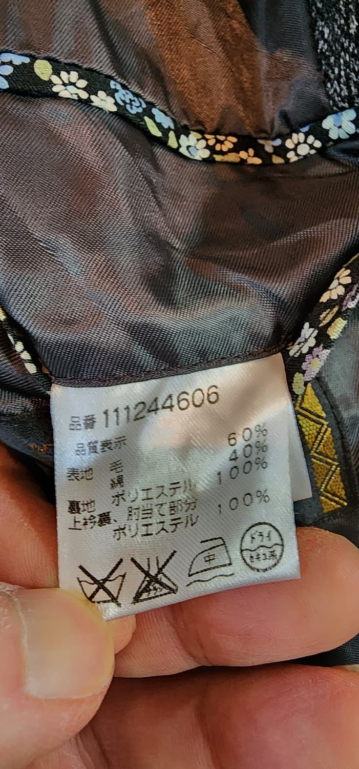 그레이 헤링본 울혼방 자켓 L 상품이미지9