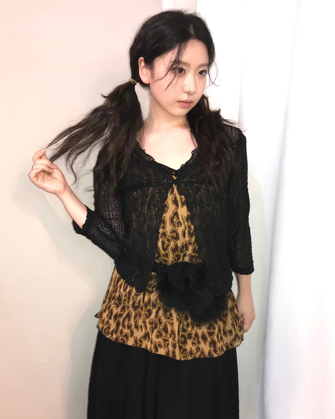 브라운 레오파드 오네갸루 코디 세트 💅 상품이미지1