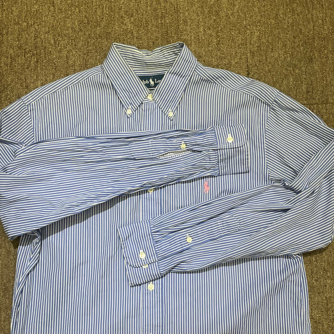 (15 1/2) POLO 폴로 랄프로렌 스트라이프 셔츠 클래식 핏 상품이미지8