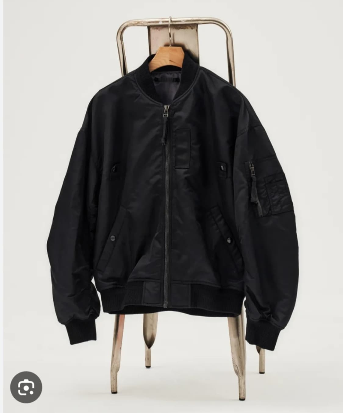 헤지스 워버튼 MA-1 항공점퍼 블랙 상품이미지1